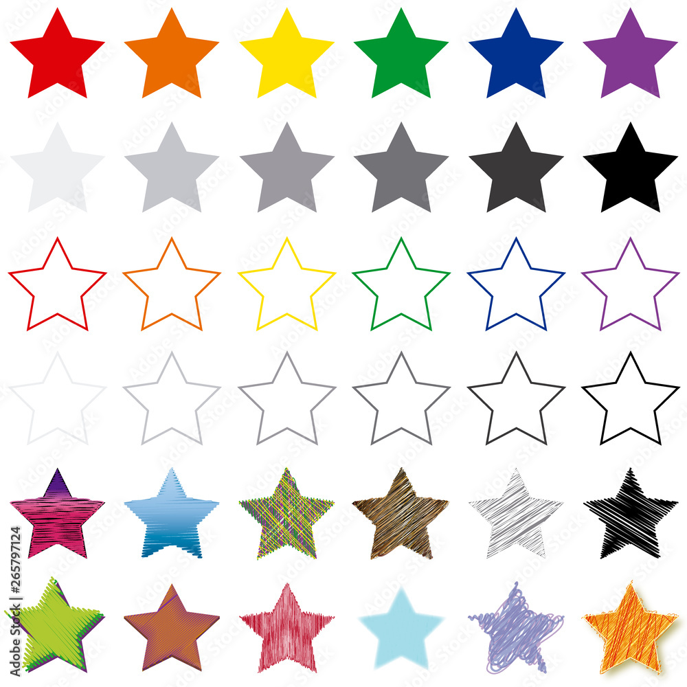 Estrellas variadas