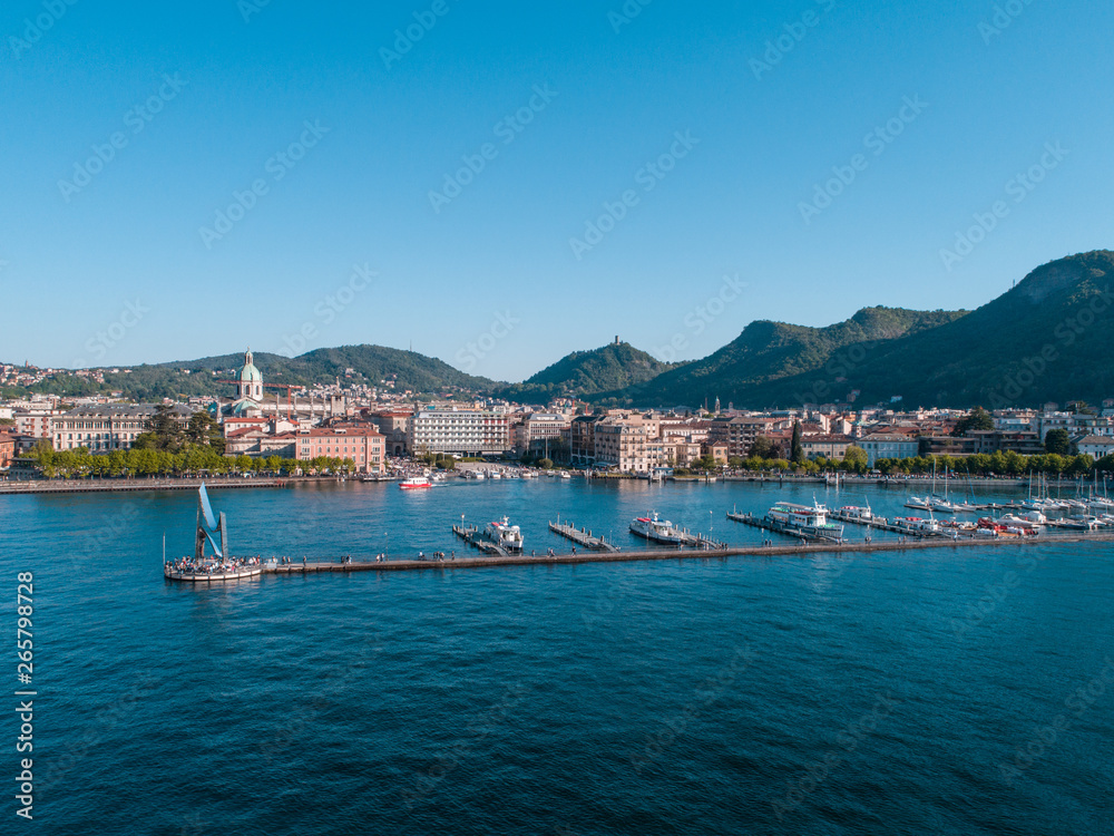 City of Como, Italy. Panoramic view