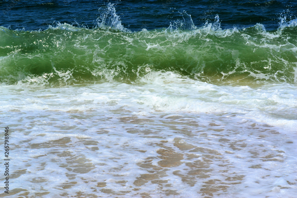 Fototapeta premium Amazing shiny waves of the surf