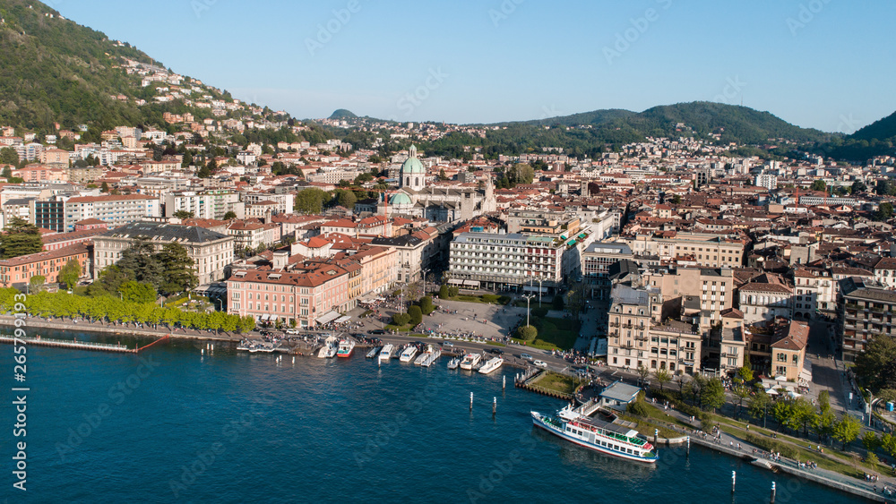 City of Como, Italy. Panoramic view