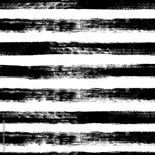 Seamless hand drawn stripe pattern in grunge style.