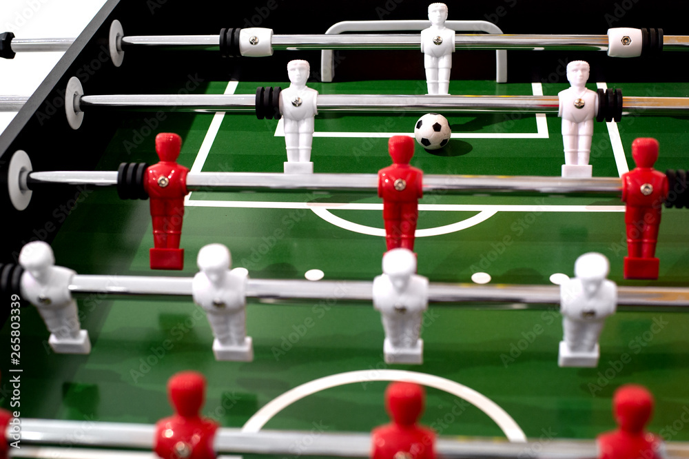 Foosball table soccer sport team football players Foosball table soccer sport team football players