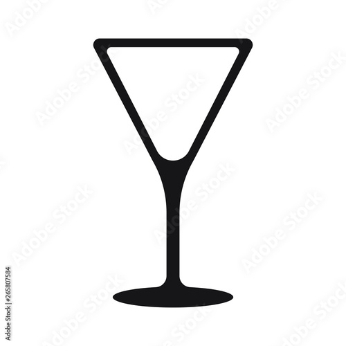 Cocktail vector icon, drink icon