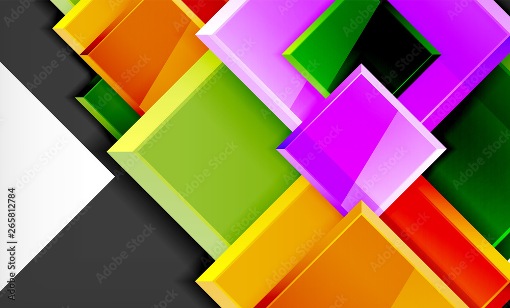 Color squares futuristic abstract background Color squares futuristic abstract background