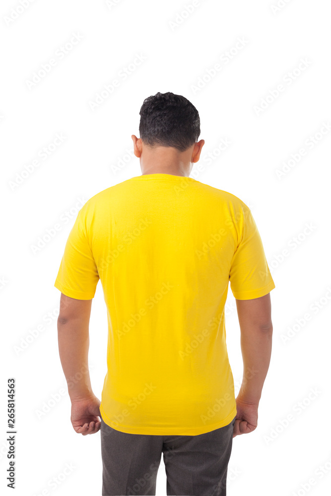 Fototapeta premium Yellow Shirt Design Template
