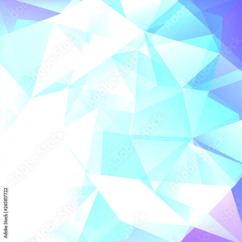 Abstract geometric style blue   background. Blue  white colors. Vector illustration