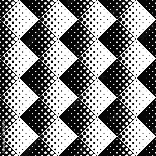 Geometrical black and white abstract circle pattern background