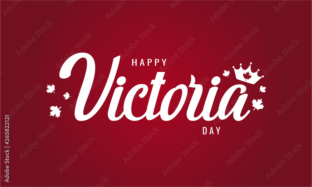 Victoria day greeting card or background. vector illustration.
