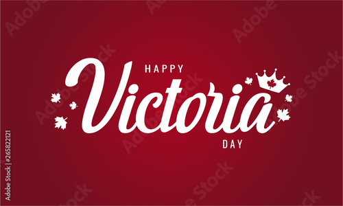 Victoria day greeting card or background. vector illustration.