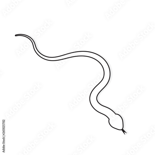 reptile snake icon- vector illustration