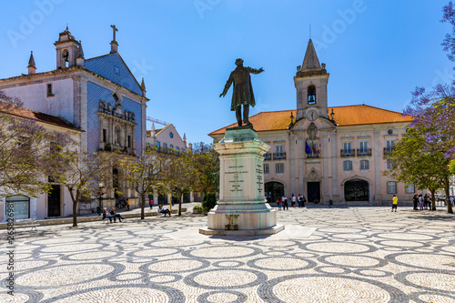 Republic Square (Praca da Republica) in Aveiro. The tree-lined Praca da Republica is at the heart of city life in Aveiro, Portugal. photo