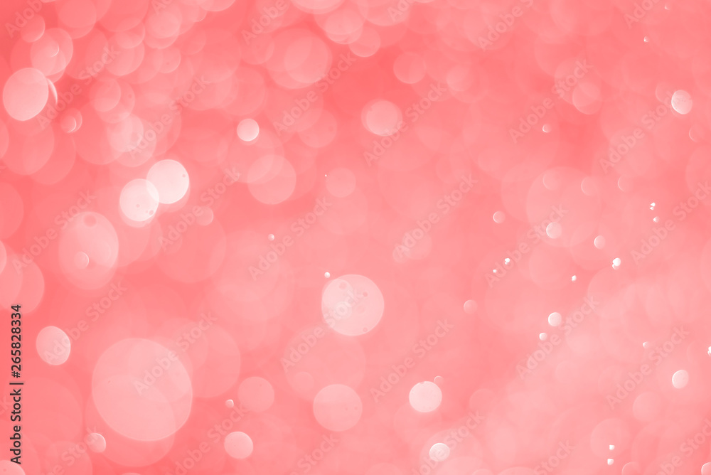 abstract soft bokeh light effect with glow pink background