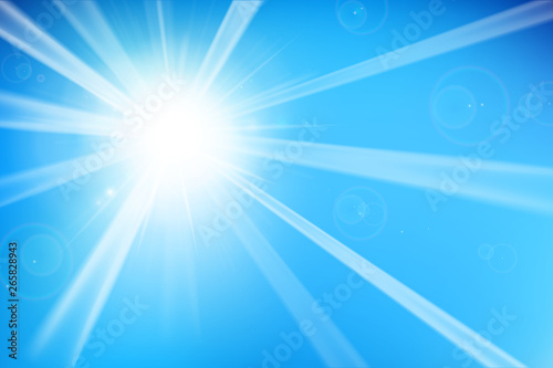 Abstract blue background with sunlight 002