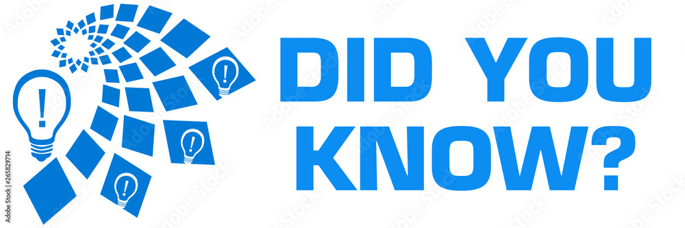 Did You Know Blue Square Element Symbol Did You Know Blue Square Element Symbol
