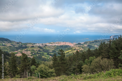 views of the town of Bermeo from a viewpoint