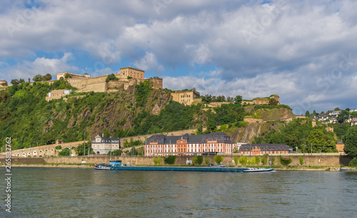 oblenz, Germany - located on the confluence of rivers Rhine and Moselle, Koblenz is a wonderful town which displays a medieval Old Town and many important landmarks