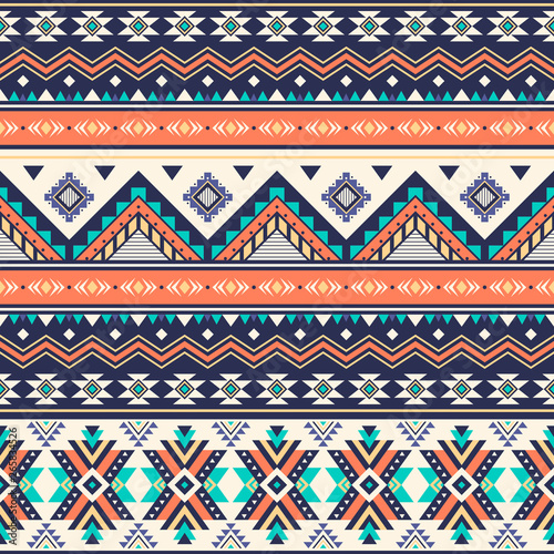 Tribal geometric seamless pattern.
