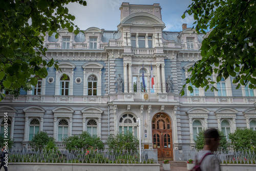 Tableau sur toile Facade of the French embassy in Riga