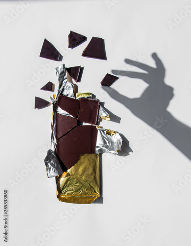 Fotografía Chocolate palate and pieces