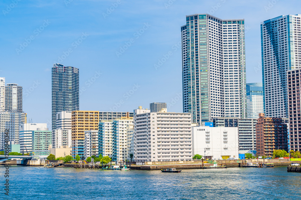 晴海エリアの風景　 High-rise condominium in Tokyo