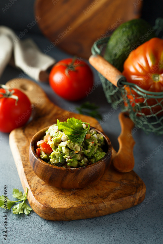 Homemade classic guacamole dip Homemade classic guacamole dip