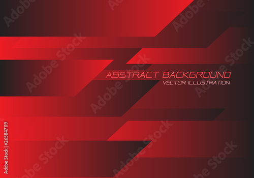 Abstract red black speed geometric technology design modern futuristic background vector illustration.