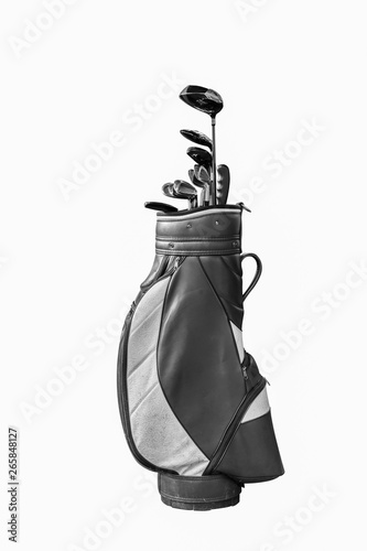 Golf clubs and Bag Isolated