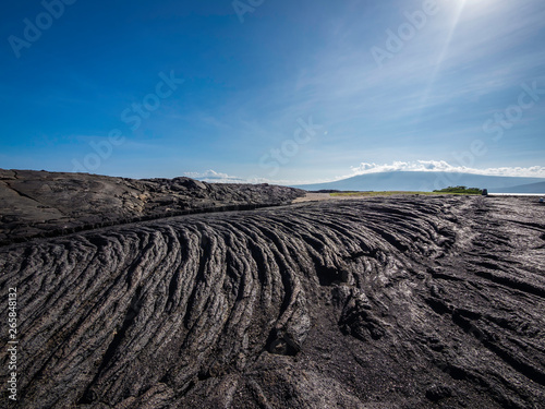 Obraz na płótnie Beautiful volcanic landscape of Punta Moreno in Isabela Island, Galapagos, Ecuador w salonie
