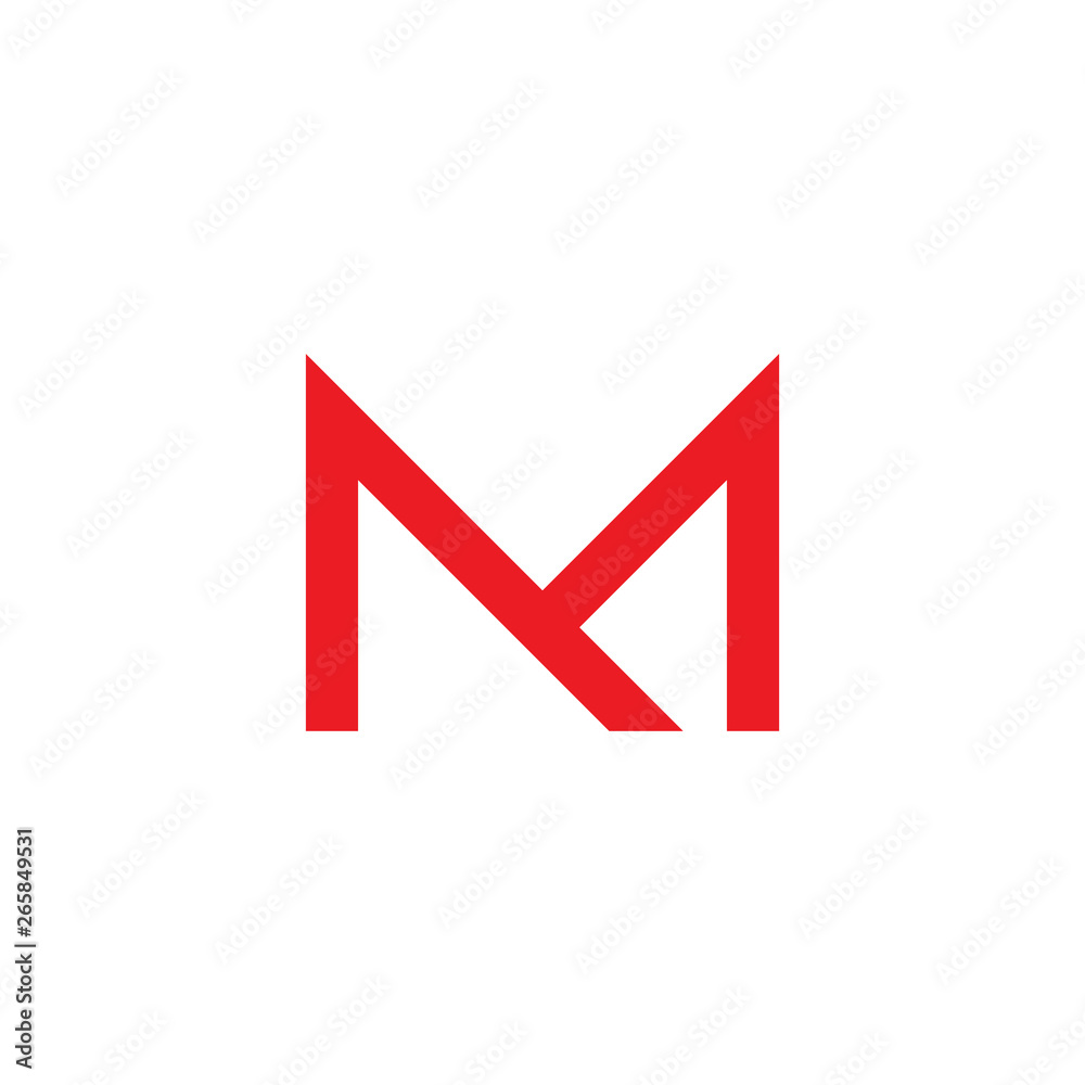M letter logo design vector template