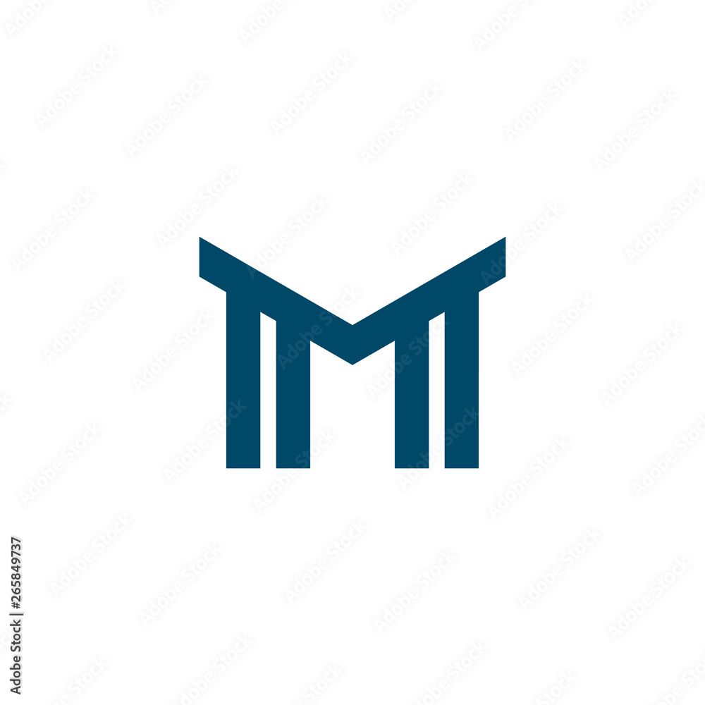 M letter logo design vector template
