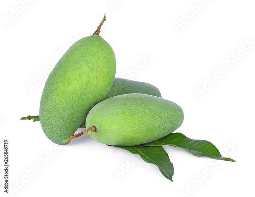 mango green isolated on white background