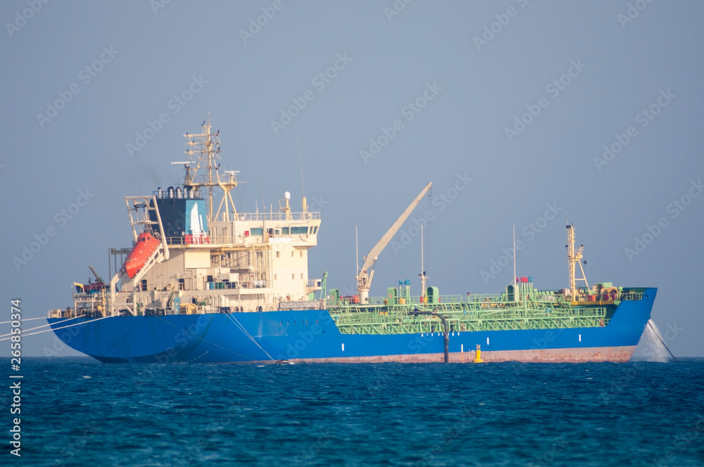 Fototapeta premium tanker on Mediterranean sea