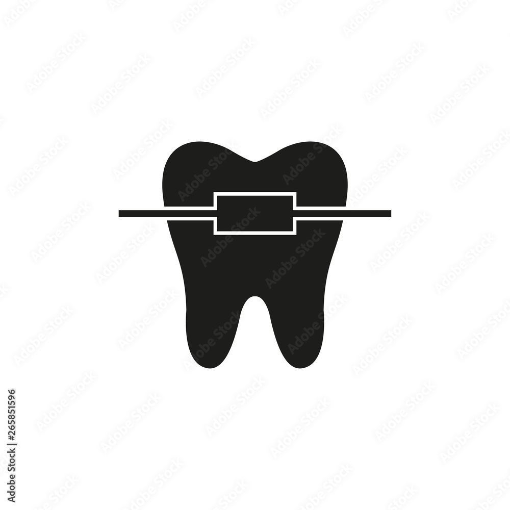 Braces icon. Simple vector illustration Braces icon. Simple vector illustration