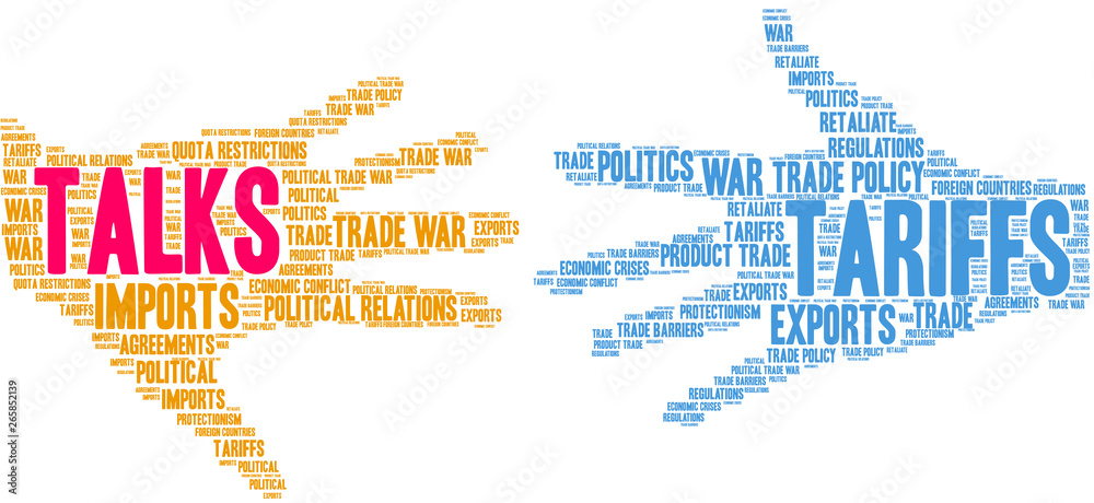Talks Word Cloud on a white background. 