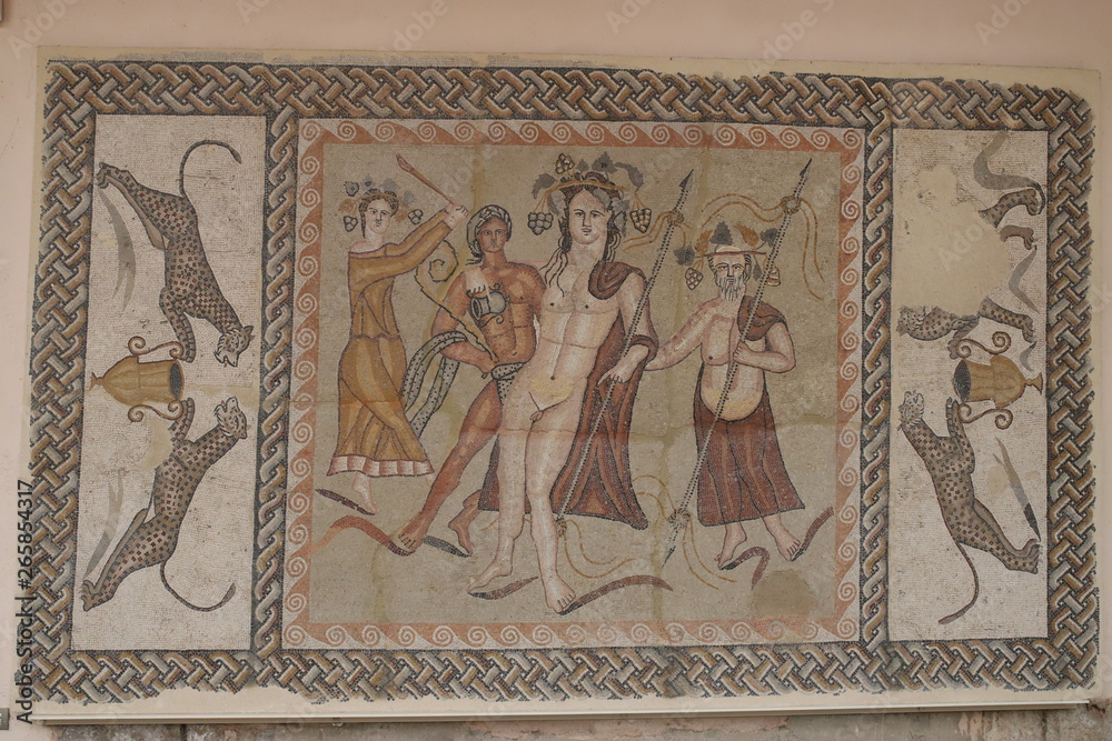 Mosaico romano del Museo Arqueológico Regional en Alcalá de Henares