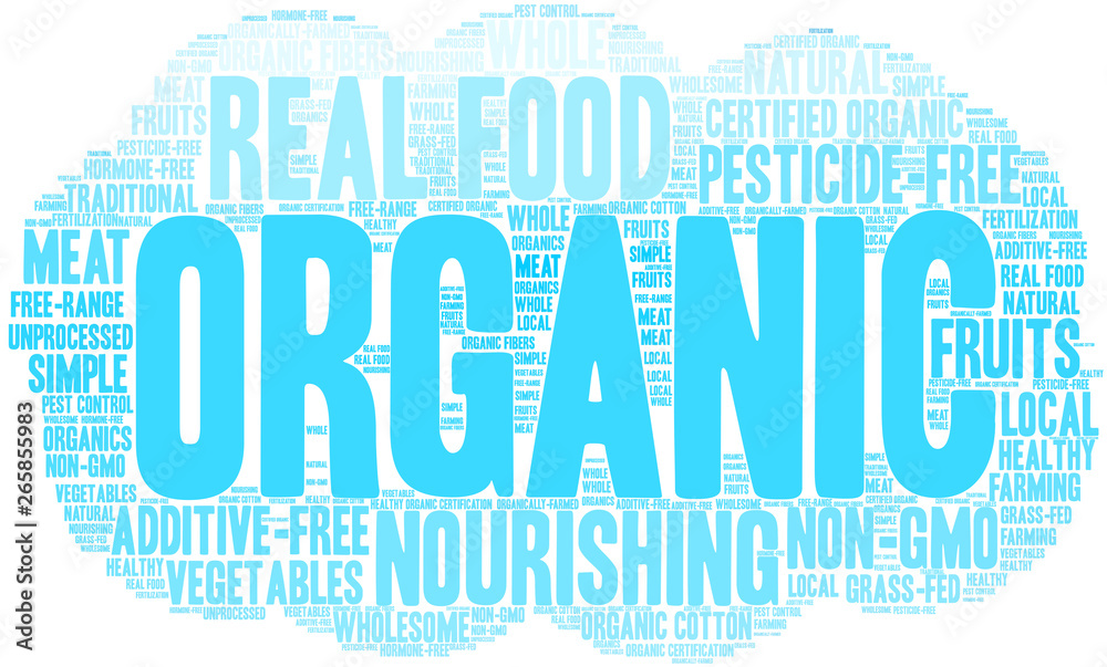 Organic Word Cloud on a white background. Organic Word Cloud on a white background.