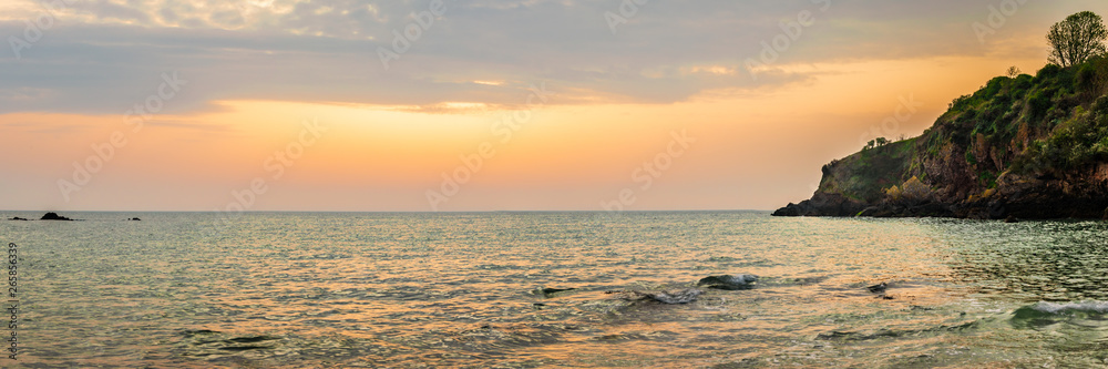 Panoramic Seascape at Sunrise