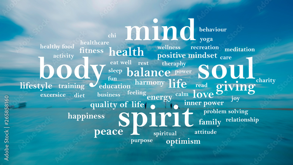 Body Mind Soul Spirit Motivational Words Quotes Concept Stock Photo Adobe Stock