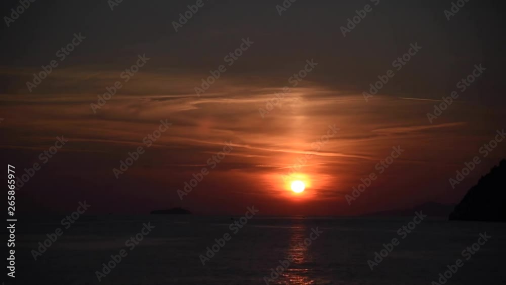 Sunset Timelapse Along the Coast of Dubrovnik, Croatia Sunset Timelapse Along the Coast of Dubrovnik, Croatia