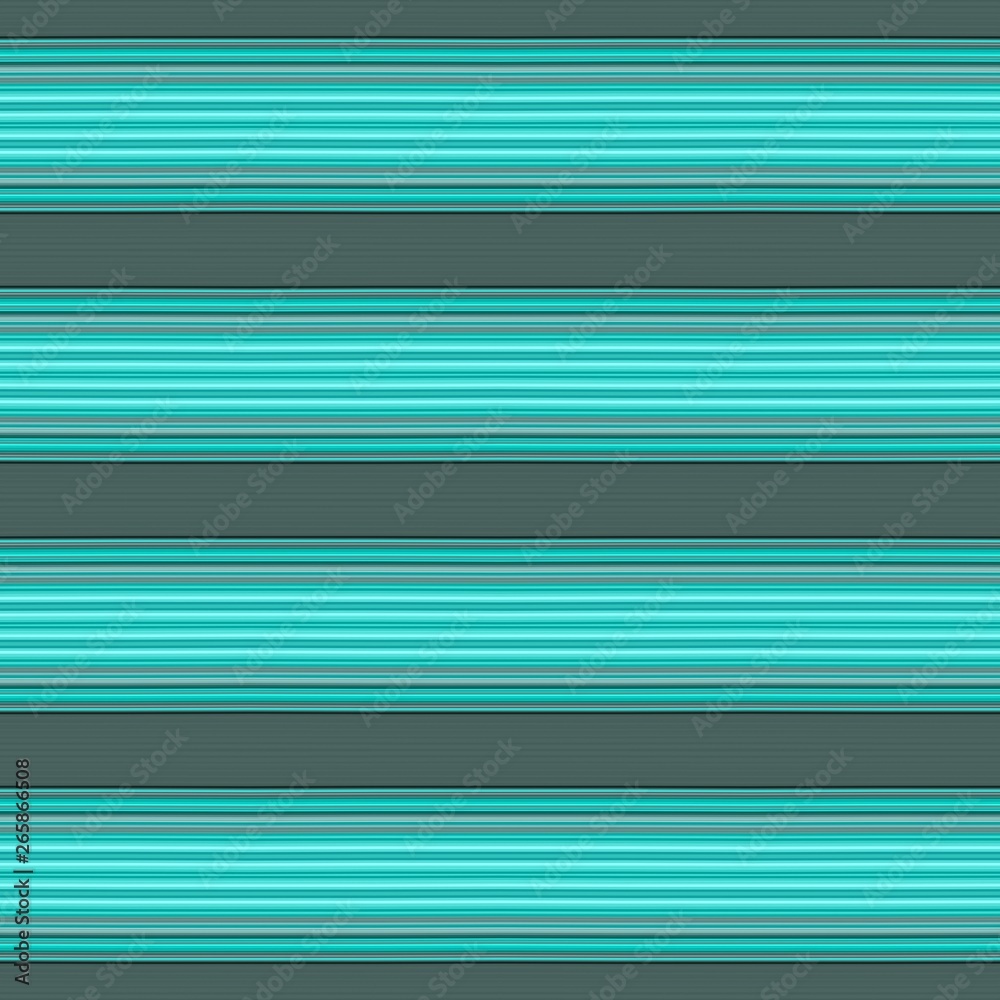 light sea green, dark slate gray and teal blue colored lines in a row. repeating horizontal pattern. for fashion garment, wrapping paper, wallpaper or online web design