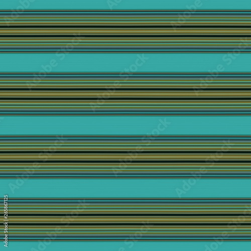 teal blue, blue chill and brown colored lines in a row. repeating horizontal pattern. for fashion garment, wrapping paper, wallpaper or online web design
