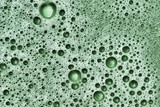 Green, black and white Surface of bubbles of foam increased. Series of colors