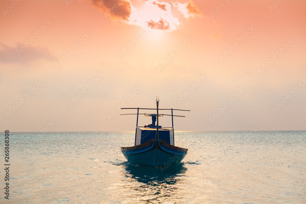 Maldives,  tropical sea background sunset
