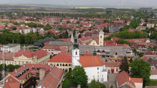 Bird eye view of Szigetvar, Zrinyi Ter photo