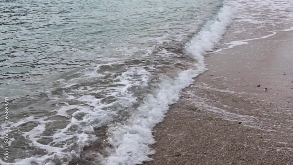 Close-up - Restless Waves Splashing On A Rocky Island Close-up - Restless Waves Splashing On A Rocky Island