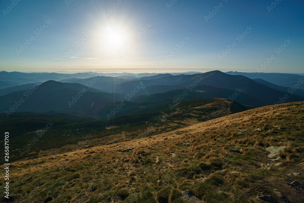 Landscape of Mount Petros - Chornohora of the Ukrainian Carpathian Mountains