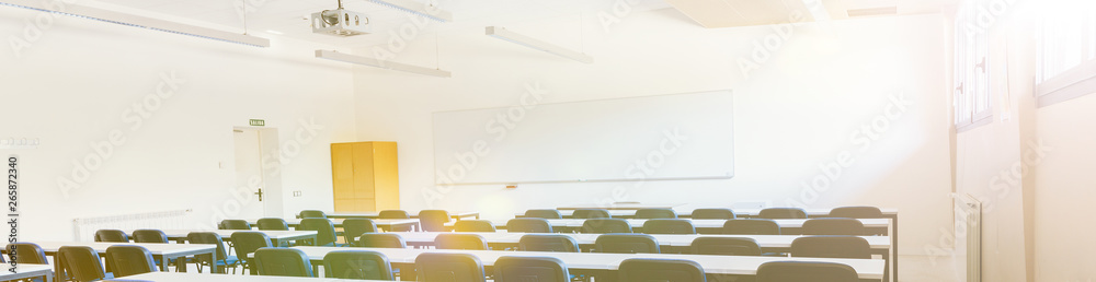 Fototapeta premium Interior of an empty college class
