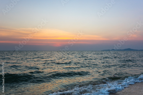 Sunset over Gulf of Thailand