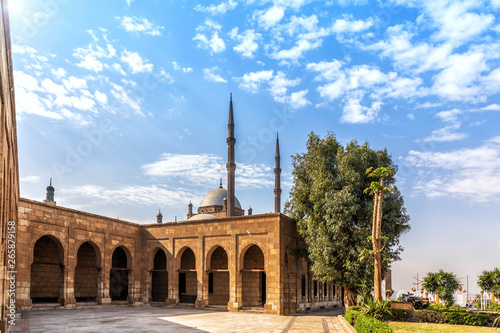 The Mosque in the Citadel of Cairo, sunny view