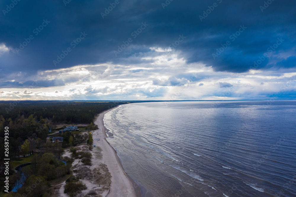 Spring evening by gulf of Riga, Baltic sea. Spring evening by gulf of Riga, Baltic sea.